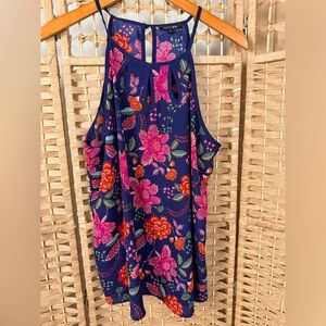 Papermoon Floral Flowy Tank Top Size Large Lightweight